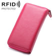 902 Antimagnetic RFID Litchi Texture Women Large Capacity Hand Wallet Purse Phone Bag with Card Slots(Rose Red) - Antimagnetic RFID Package by PMC TechLife | Online Shopping South Africa | PMC TechLife | Buy Now Pay Later Mobicred