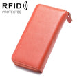 902 Antimagnetic RFID Litchi Texture Women Large Capacity Hand Wallet Purse Phone Bag with Card Slots(Brown) - Antimagnetic RFID Package by PMC TechLife | Online Shopping South Africa | PMC TechLife | Buy Now Pay Later Mobicred