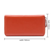 902 Antimagnetic RFID Litchi Texture Women Large Capacity Hand Wallet Purse Phone Bag with Card Slots(Brown)
