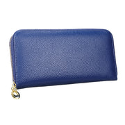 906 Antimagnetic RFID Litchi Texture Women Large Capacity Hand Wallet Purse Phone Bag with Card Slots(Blue)