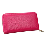 906 Antimagnetic RFID Litchi Texture Women Large Capacity Hand Wallet Purse Phone Bag with Card Slots(Rose Red)