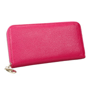 906 Antimagnetic RFID Litchi Texture Women Large Capacity Hand Wallet Purse Phone Bag with Card Slots(Rose Red)