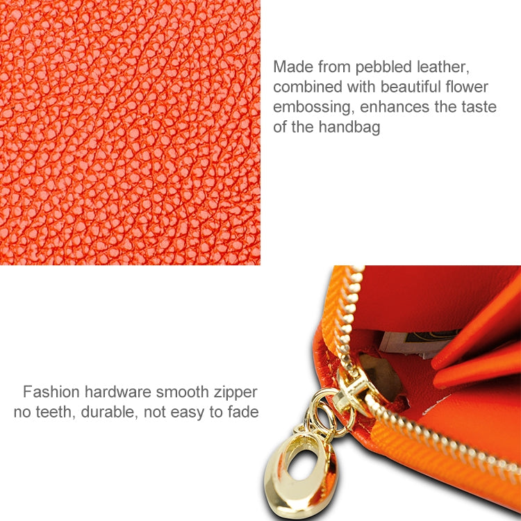 906 Antimagnetic RFID Litchi Texture Women Large Capacity Hand Wallet Purse Phone Bag with Card Slots(Red) - Antimagnetic RFID Package by PMC TechLife | Online Shopping South Africa | PMC TechLife | Buy Now Pay Later Mobicred