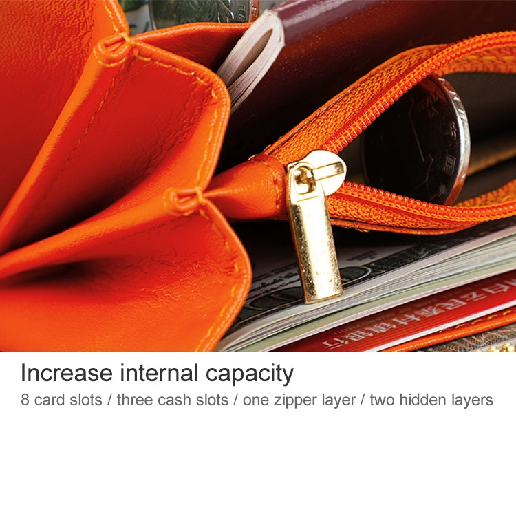 906 Antimagnetic RFID Litchi Texture Women Large Capacity Hand Wallet Purse Phone Bag with Card Slots(Red) - Antimagnetic RFID Package by PMC TechLife | Online Shopping South Africa | PMC TechLife | Buy Now Pay Later Mobicred