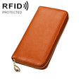 906 Antimagnetic RFID Litchi Texture Women Large Capacity Hand Wallet Purse Phone Bag with Card Slots(Brown) - Antimagnetic RFID Package by PMC TechLife | Online Shopping South Africa | PMC TechLife | Buy Now Pay Later Mobicred