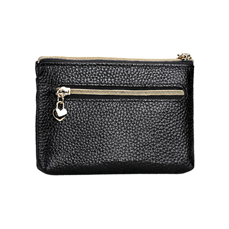 2013 Multifunctional Litchi Texture Women Large Capacity Hand Wallet with Card Slots(Black)