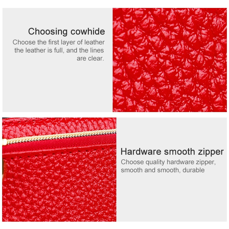 2013 Multifunctional Litchi Texture Women Large Capacity Hand Wallet with Card Slots(Black)