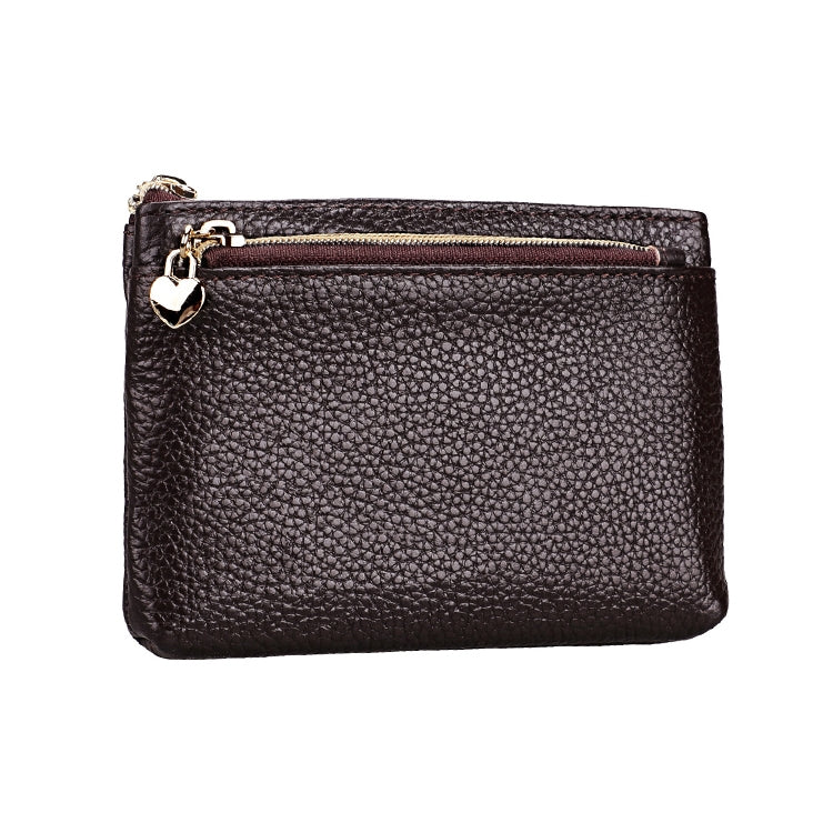 2013 Multifunctional Litchi Texture Women Large Capacity Hand Wallet with Card Slots(Coffee)