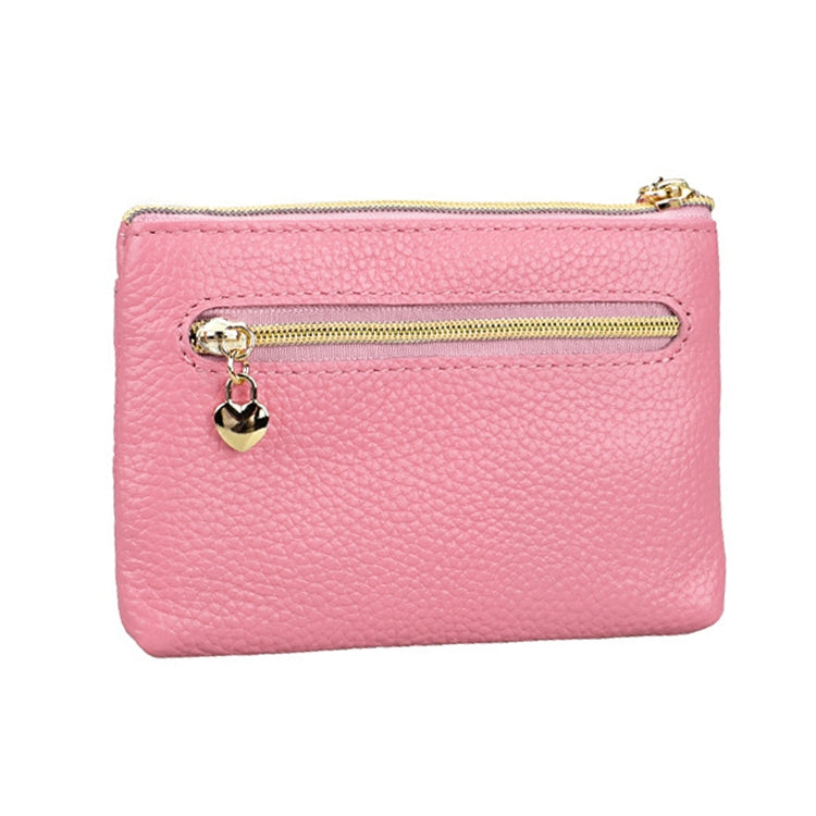 2013 Multifunctional Litchi Texture Women Large Capacity Hand Wallet with Card Slots(Pink)
