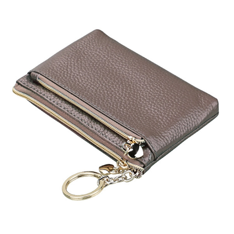 2013 Multifunctional Litchi Texture Women Large Capacity Hand Wallet with Card Slots(Pale Pinkish Grey)
