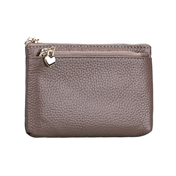 2013 Multifunctional Litchi Texture Women Large Capacity Hand Wallet with Card Slots(Pale Pinkish Grey)