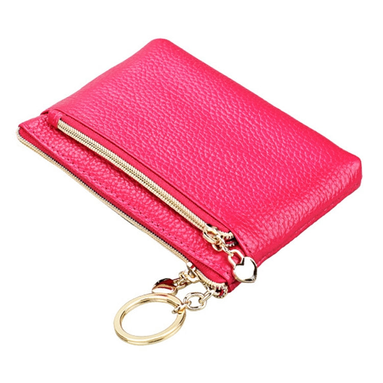 2013 Antimagnetic RFID Multifunctional Litchi Texture Women Large Capacity Hand Wallet with Card Slots (Rose Red)
