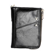 3533 Antimagnetic RFID Top-grain Leather Crazy Horse Texture Men Business Leisure Wallet (Black)