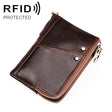 3533 Antimagnetic RFID Top-grain Leather Crazy Horse Texture Men Business Leisure Wallet (Coffee) - Antimagnetic RFID Package by PMC TechLife | Online Shopping South Africa | PMC TechLife | Buy Now Pay Later Mobicred
