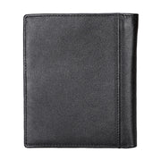 8235 Antimagnetic RFID Multi-function Crazy Horse Texture Leather Wallet Passport Bag(Black)