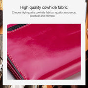 8239 Antimagnetic RFID Multi-function Leather Lady Wallet Large-capacity Purse with Detachable Card Holder(Blue)