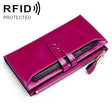 8239 Antimagnetic RFID Multi-function Leather Lady Wallet Large-capacity Purse with Detachable Card Holder (Rose Purple) - Antimagnetic RFID Package by PMC TechLife | Online Shopping South Africa | PMC TechLife | Buy Now Pay Later Mobicred