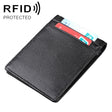 9037 Antimagnetic RFID Crazy Horse Texture Leather Wallet Billfold for Men and Women(Black) - free shipping - PMC TechLife - Order now!