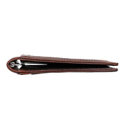 9037 Antimagnetic RFID Crazy Horse Texture Leather Wallet Billfold for Men and Women(Coffee)