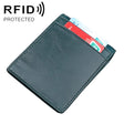 9037 Antimagnetic RFID Crazy Horse Texture Leather Wallet Billfold for Men and Women(Blue) - free shipping - PMC TechLife - Order now!