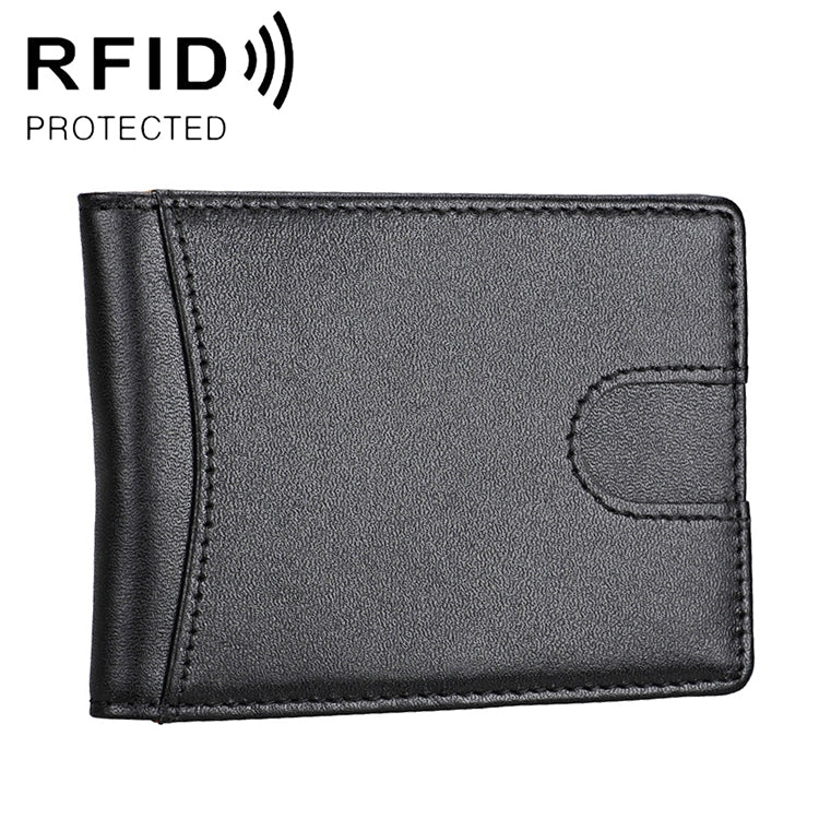 9601 Antimagnetic RFID Mini Crazy Horse Texture Leather Wallet Billfold - Antimagnetic RFID Package by PMC TechLife | Online Shopping South Africa | PMC TechLife | Buy Now Pay Later Mobicred