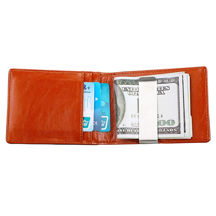 9601 Antimagnetic RFID Mini Crazy Horse Texture Leather Wallet Billfold - Antimagnetic RFID Package by PMC TechLife | Online Shopping South Africa | PMC TechLife | Buy Now Pay Later Mobicred