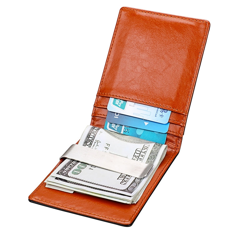 9601 Antimagnetic RFID Mini Crazy Horse Texture Leather Wallet Billfold - Antimagnetic RFID Package by PMC TechLife | Online Shopping South Africa | PMC TechLife | Buy Now Pay Later Mobicred