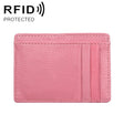 KB37 Antimagnetic RFID Litchi Texture Leather Card Holder Wallet Billfold for Men and Women (Pink) - Antimagnetic RFID Package by PMC TechLife | Online Shopping South Africa | PMC TechLife | Buy Now Pay Later Mobicred