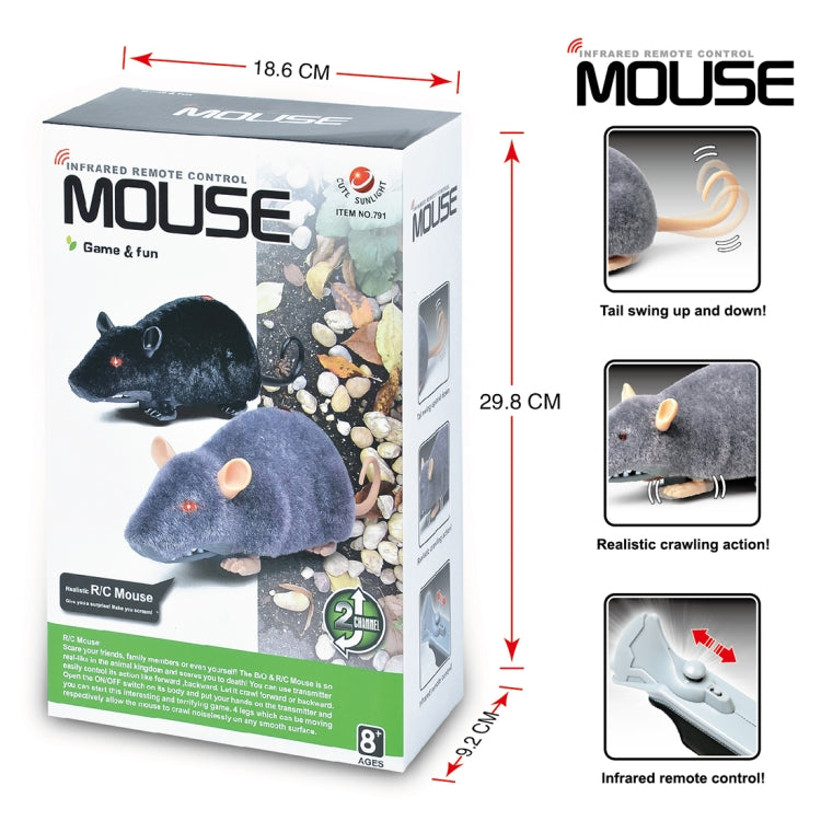 Remote Control Infrared Realistic RC Mouse Toy, Random Color Delivery - Electronic Pets by PMC TechLife | Online Shopping South Africa | PMC TechLife