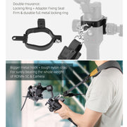 Sunnylife RO-Q9228 Handheld Gimbal Special Lanyard Shoulder Strap + Fixed Ring Hang Buckle for DJI RONIN-SC