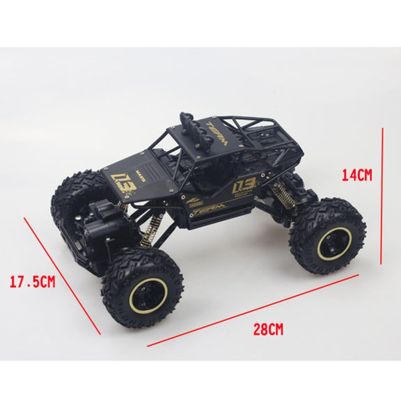 HD6026 1:16 Large Alloy Climbing Car Mountain Cross-country Four-wheel Drive Remote Control Car Toy, Size: 28cm(Red)