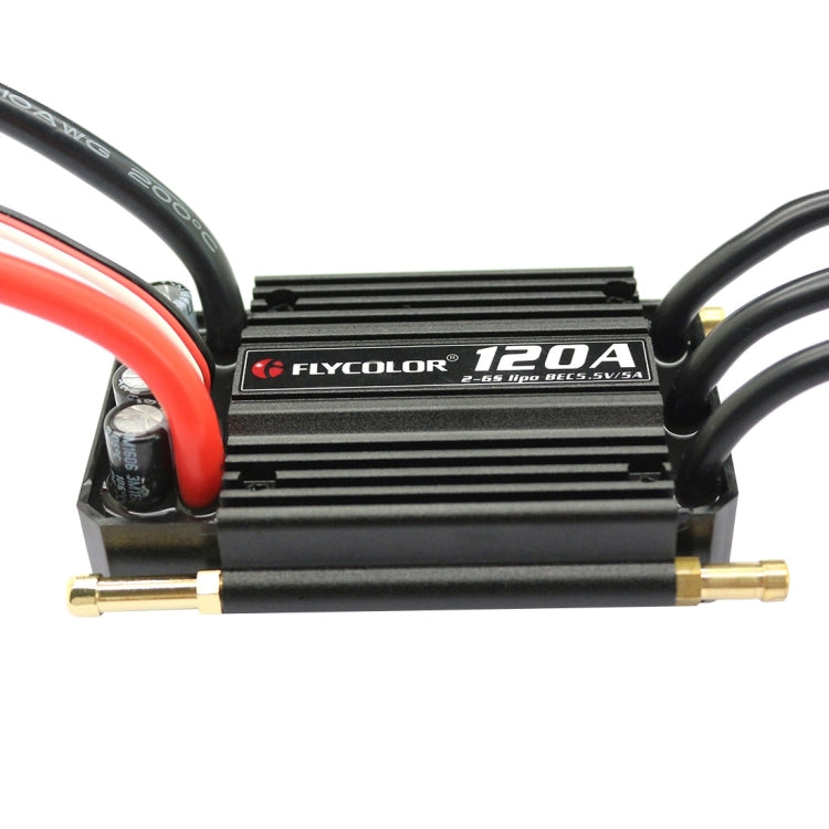 Flycolor Flymoster Series 120A 2-6S Waterproof Electronic Speed Controller for RC Boat - Motor & Speed Controller by PMC TechLife | Online Shopping South Africa | PMC TechLife