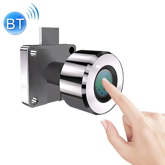 T21FB Micro USB Charging Zinc Alloy Smart Fingerprint + Bluetooth Single Open Drawer Lock File Cabinet Lock - free shipping - PMC Jewellery - Order now!