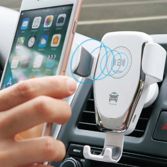Car Air Outlet Bracket Wireless Charger Qi Standard Wireless Charger(White)