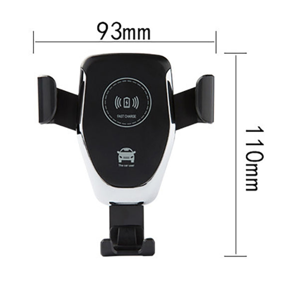 Car Air Outlet Bracket Wireless Charger Qi Standard Wireless Charger(White)