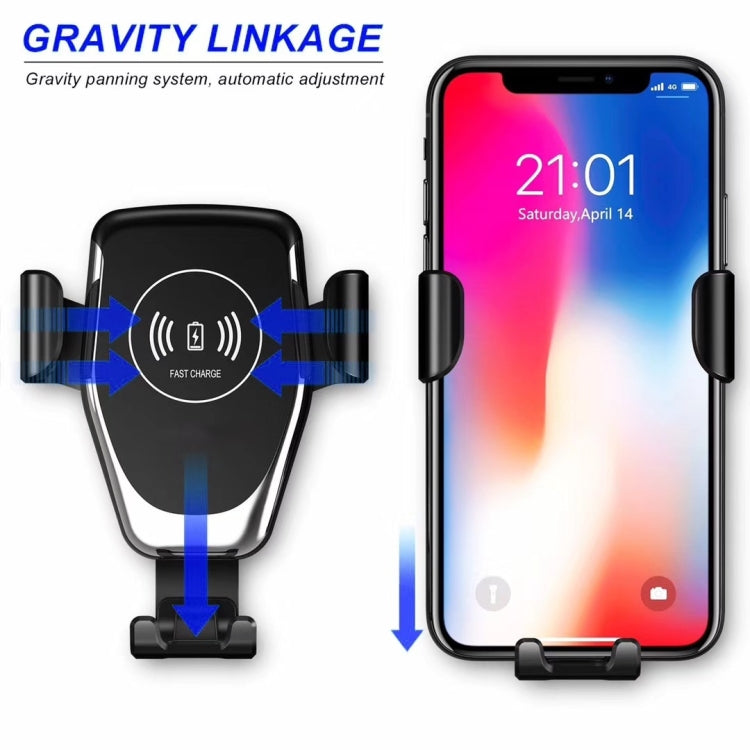 Car Air Outlet Bracket Wireless Charger Qi Standard Wireless Charger(White)