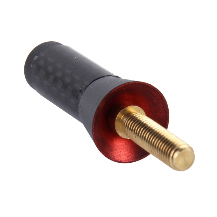 Carbon Fiber Aluminum Short Antenna Polished Universal Screws Base(Small Size)(Black) - Aerials by PMC TechLife | Online Shopping South Africa | PMC TechLife | Buy Now Pay Later Mobicred