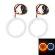 2 PCS 3inch 6W White Light + Yellow Light Car Angel Eyes Light, DC 12V Cable Length: 50cm - Eagle Eye Lamps by PMC TechLife | Online Shopping South Africa | PMC TechLife | Buy Now Pay Later Mobicred
