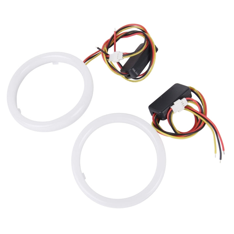 2 PCS 3inch 6W White Light + Yellow Light Car Angel Eyes Light, DC 12V Cable Length: 50cm - Eagle Eye Lamps by PMC TechLife | Online Shopping South Africa | PMC TechLife | Buy Now Pay Later Mobicred