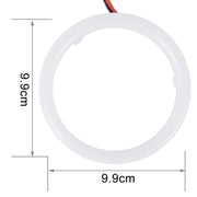 2 PCS 3inch 6W White Light + Yellow Light Car Angel Eyes Light, DC 12V Cable Length: 50cm
