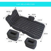 Universal Car Travel Inflatable Mattress Air Bed Camping Back Seat Couch, Size: 90 x 135cm(Grey)