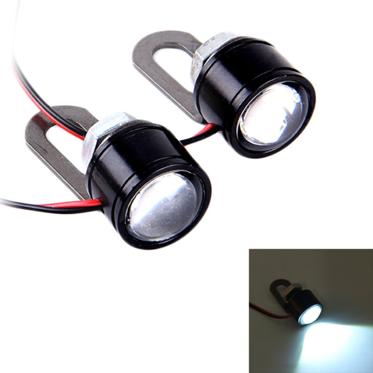 2 PCS 12V 3W  White Light Eagle Eyes LED Strobe Light For Motorcycle ���Wire Length: 90cm - Eagle Eye Lights by PMC TechLife | Online Shopping South Africa | PMC TechLife | Buy Now Pay Later Mobicred