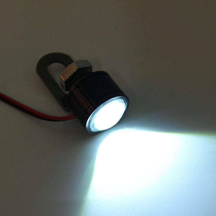 2 PCS 12V 3W  White Light Eagle Eyes LED Strobe Light For Motorcycle ���Wire Length: 90cm