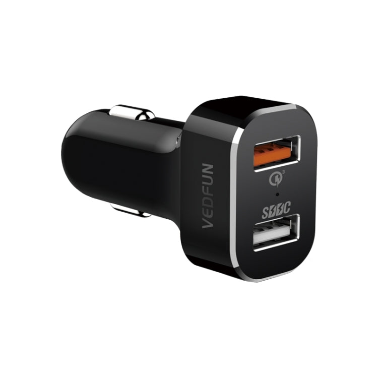 VEDFUN TurboDrive C210 Dual Ports Quick Charge 3.0 + SDDC Technology USB Car Charger for Smartphones and Tablets - Car Charger by VEDFUN | Online Shopping South Africa | PMC TechLife