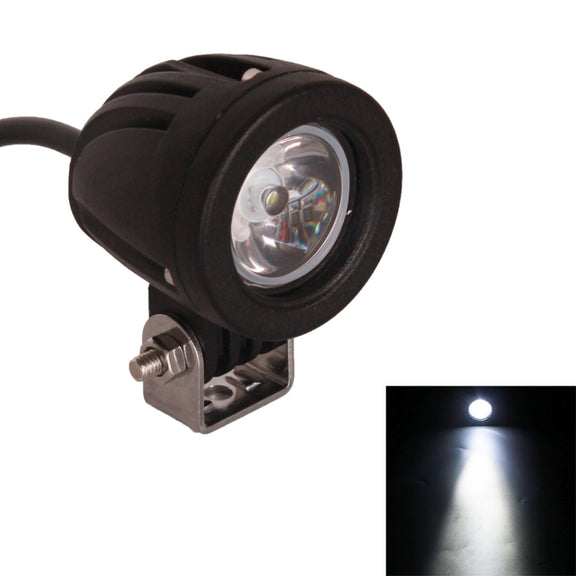 DC 9-32V 10W 1000LM 6500K Water-resistant Vehicle Car Boat Marine External Work Lights Emergency Lights 30 Degrees Spot Light LED Car Bulbs with 1 Intense LED Lights(White Light)