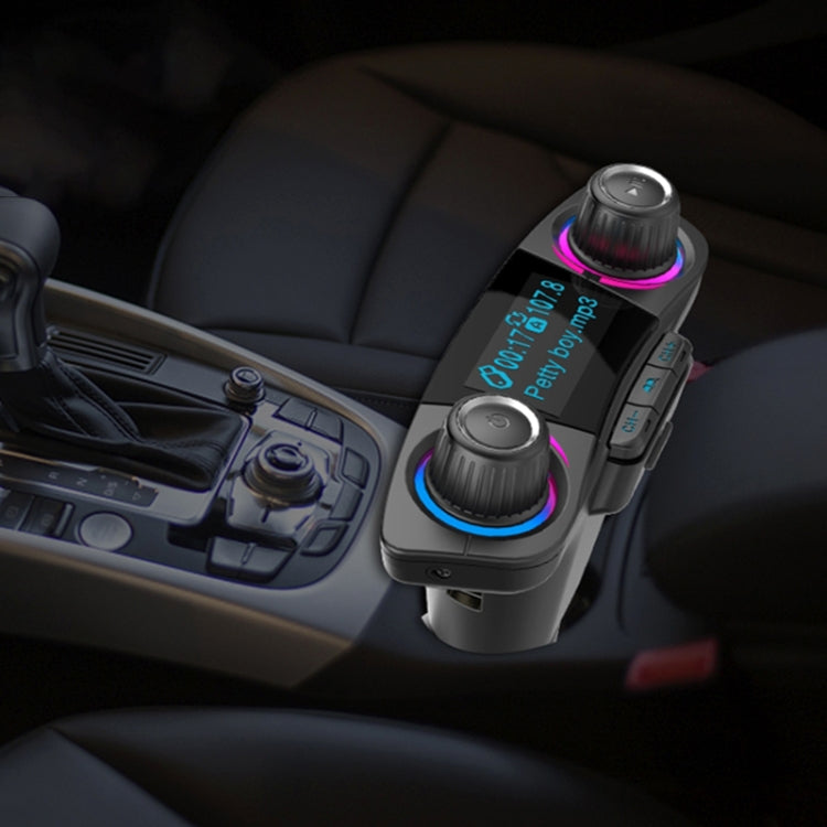 BT06 Dual USB Charging Smart Bluetooth 4.0 + EDR FM Transmitter MP3 Music Player Car Kit with 1.3 inch LED Screen, Support Bluetooth Call, TF Card & U Disk - free shipping - PMC TechLife - Order now!