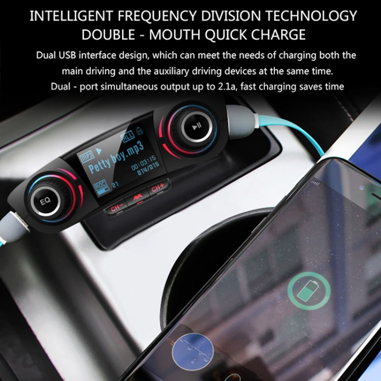 BT06 Dual USB Charging Smart Bluetooth 4.0 + EDR FM Transmitter MP3 Music Player Car Kit with 1.3 inch LED Screen, Support Bluetooth Call, TF Card & U Disk - free shipping - PMC TechLife - Order now!
