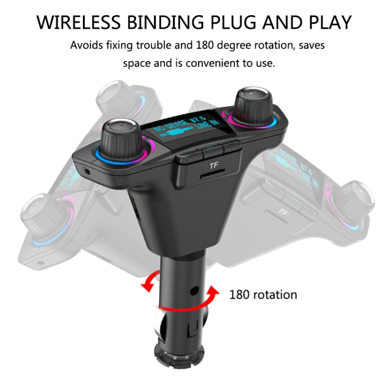 BT06 Dual USB Charging Smart Bluetooth 4.0 + EDR FM Transmitter MP3 Music Player Car Kit with 1.3 inch LED Screen, Support Bluetooth Call, TF Card & U Disk - free shipping - PMC TechLife - Order now!