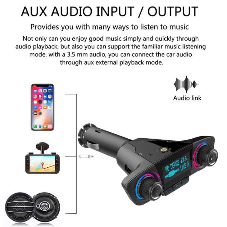 BT06 Dual USB Charging Smart Bluetooth 4.0 + EDR FM Transmitter MP3 Music Player Car Kit with 1.3 inch LED Screen, Support Bluetooth Call, TF Card & U Disk - free shipping - PMC TechLife - Order now!