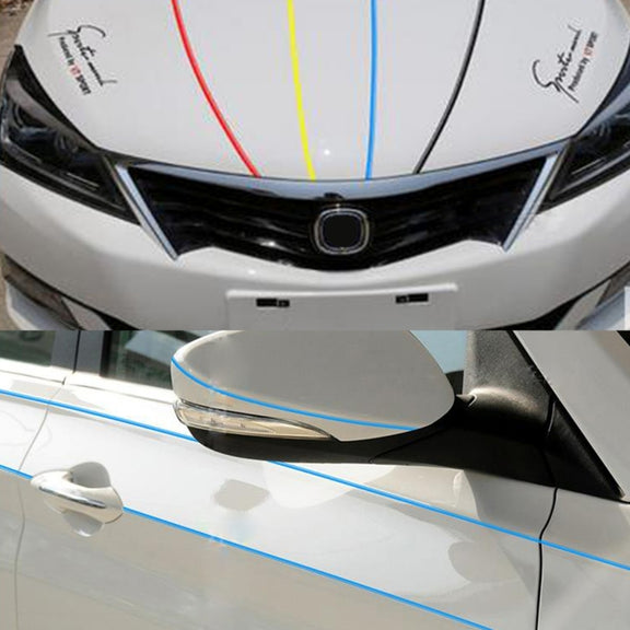 12mm �� 9.8m Car Self Adhesive Decorative Stripe Tape Line(White)